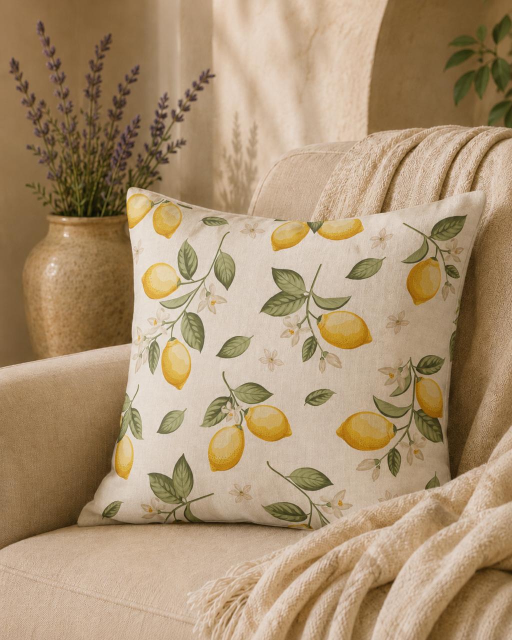 Botanical pattern pillow covers