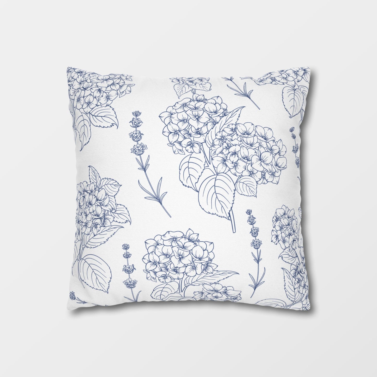 Lavender Provence Pillow Cover | Blue Botanical Decor